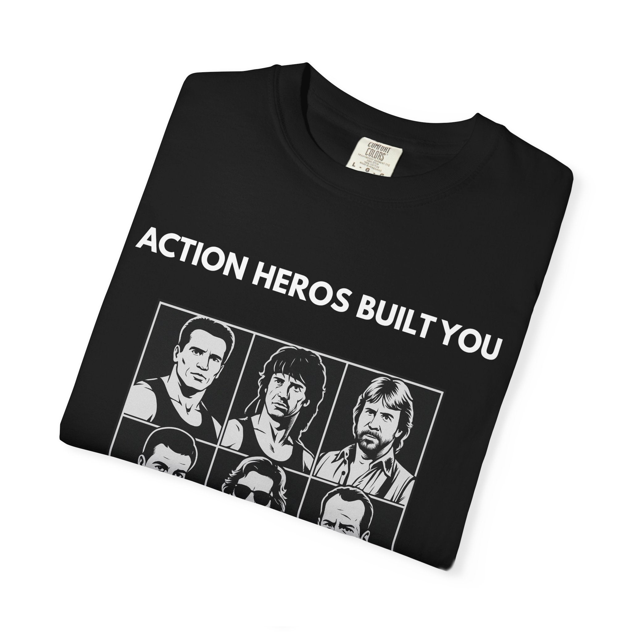 Action Heros T-Shirt - Black