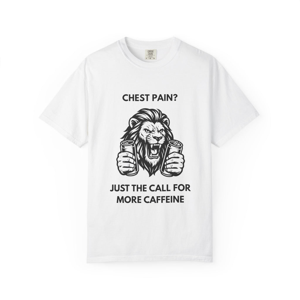 Caffeinated Lion T-Shirt - White