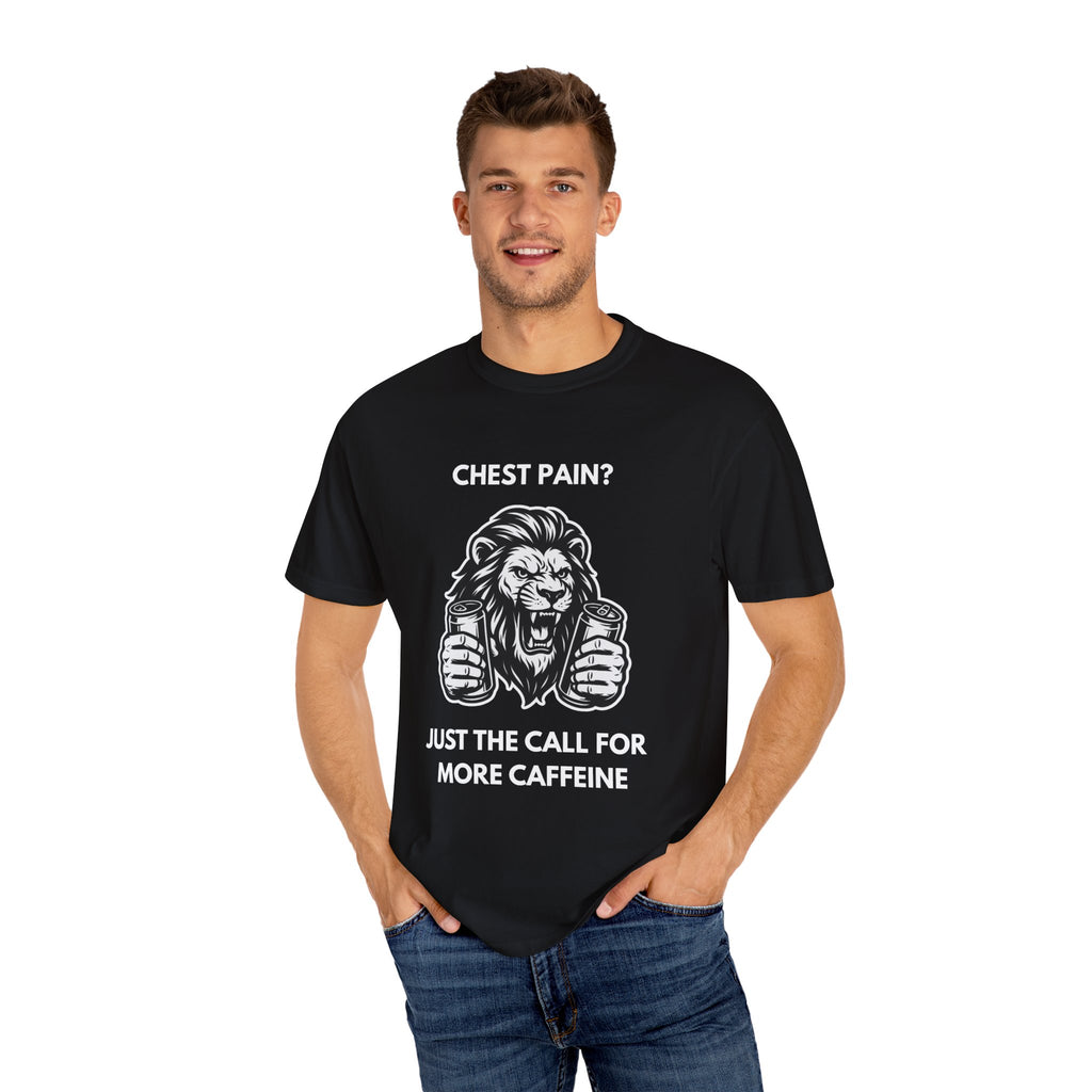 Caffeinated Lion T-Shirt - Black